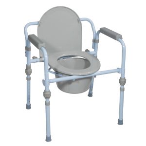 Folding Steel Commode, Retail